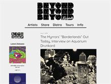 Tablet Screenshot of beyondbeyondisbeyond.com